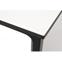  "Малага" обеденный стол из HPL 90х90см, цвет молочный, каркас черный, фото 3 