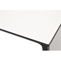  "Малага" обеденный стол из HPL 90х90см, цвет молочный, каркас черный, фото 6 