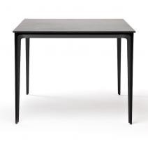  "Малага" обеденный стол из HPL 90х90см, цвет "серый гранит", каркас черный, фото 2 