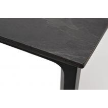  "Малага" обеденный стол из HPL 90х90см, цвет "серый гранит", каркас черный, фото 3 
