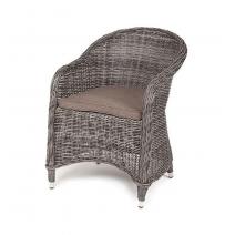  "Равенна" плетеное кресло из искусственного ротанга, цвет графит, фото 1 