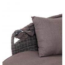  "Стильяно" плетеная кровать круглая, цвет графит, фото 6 