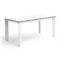  "Венето" обеденный стол из HPL 160х80см, цвет молочный, каркас белый, фото 1 