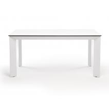  "Венето" обеденный стол из HPL 160х80см, цвет молочный, каркас белый, фото 2 