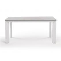  "Венето" обеденный стол из HPL 160х80см, цвет "серый гранит", каркас белый, фото 2 