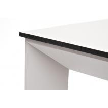  "Венето" обеденный стол из HPL 90х90см, цвет молочный, каркас белый, фото 4 