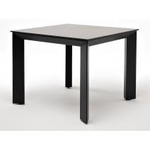  "Венето" обеденный стол из HPL 90х90см, цвет "серый гранит", каркас черный, фото 1 