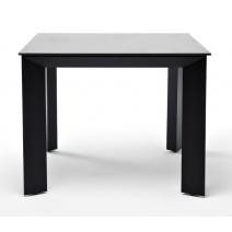  "Венето" обеденный стол из HPL 90х90см, цвет "серый гранит", каркас черный, фото 2 