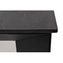  "Венето" обеденный стол из HPL 90х90см, цвет "серый гранит", каркас черный, фото 4 