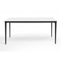  "Малага" обеденный стол из HPL 160х80см, цвет молочный, каркас черный, фото 2 