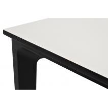  "Малага" обеденный стол из HPL 160х80см, цвет молочный, каркас черный, фото 3 