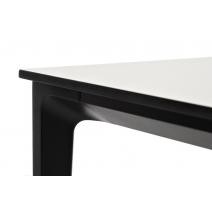  "Малага" обеденный стол из HPL 160х80см, цвет молочный, каркас черный, фото 4 