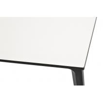  "Малага" обеденный стол из HPL 160х80см, цвет молочный, каркас черный, фото 6 