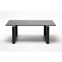  "Варадеро" журнальный стол из HPL 110х60 H43, цвет "серый гранит", каркас алюминий серый (RAL 7024), фото 2 
