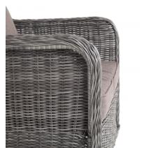  "Гляссе" кресло плетеное из искусственного ротанга, цвет графит, фото 3 