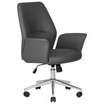 Офисное кресло для руководителей DOBRIN SAMUEL, серый, фото 2 