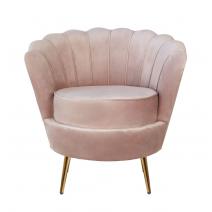  Дизайнерское кресло ракушка  розовое Pearl pink, фото 1 