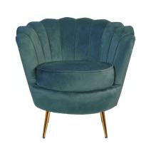  Дизайнерское кресло ракушка Pearl marine Сине-зеленый, фото 1 