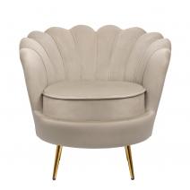  Дизайнерское кресло ракушка Pearl taupe коричневое, фото 1 