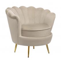  Дизайнерское кресло ракушка Pearl taupe коричневое, фото 2 