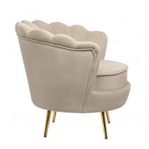  Дизайнерское кресло ракушка Pearl taupe коричневое, фото 3 