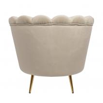  Дизайнерское кресло ракушка Pearl taupe коричневое, фото 4 