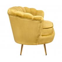  Дизайнерский  диван ракушка Pearl double yellow желтый, фото 3 