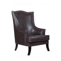 Кожаное кресло темно-коричневое Chester leather, фото 2 