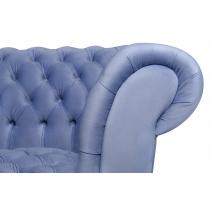 Голубой велюровый диван Lina Blue-W, фото 5 