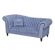  Голубой велюровый диван Lina Blue-B, фото 2 