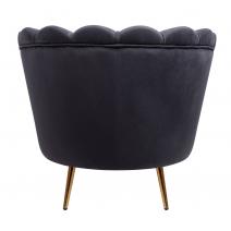  Дизайнерское кресло ракушка Pearl black черный, фото 4 