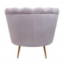  Дизайнерское кресло ракушка серое Pearl grey, фото 4 