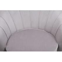  Дизайнерское кресло ракушка серое Pearl grey, фото 6 