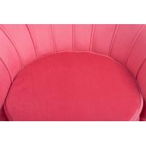  Дизайнерское кресло ракушка Pearl karmin красный, фото 6 