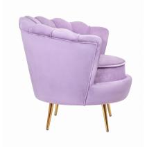  Дизайнерское кресло ракушка  фиолетовое Pearl purple, фото 3 