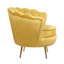  Дизайнерское кресло ракушка Pearl yellow желтый, фото 3 