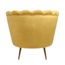  Дизайнерское кресло ракушка Pearl yellow желтый, фото 4 