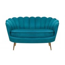  Дизайнерский диван ракушка  Pearl double marine velvet сине-зеленый, фото 1 