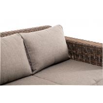  "Боно" диван из искусственного ротанга трехместный, цвет коричневый, фото 4 