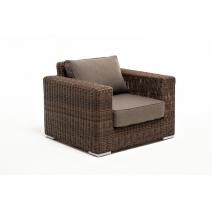  "Боно" кресло из искусственного ротанга, цвет коричневый, фото 3 