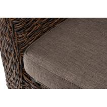  "Капучино" диван из искусственного ротанга (гиацинт) двухместный, цвет коричневый, фото 5 