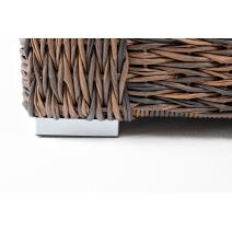  "Капучино" диван из искусственного ротанга (гиацинт) двухместный, цвет коричневый, фото 8 