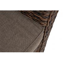  "Капучино" диван из искусственного ротанга (гиацинт) трехместный, цвет коричневый, фото 8 