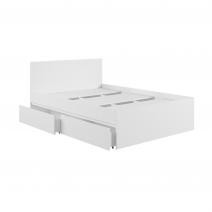  Мадера Кровать с ящиком К1.4М белый, фото 2 
