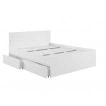  Мадера Кровать с ящиком К1.6М белый, фото 2 
