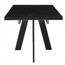  Стол DikLine SKM140 Керамика Черный мрамор/подстолье черное/опоры черные (2 уп.), фото 3 