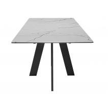  Стол DikLine SKM140 Керамика серый мрамор/подстолье черное/опоры черные (2 уп.), фото 7 