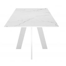  Стол DikLine SKM120 Керамика Белый мрамор/подстолье белое/опоры белые (2 уп.), фото 8 