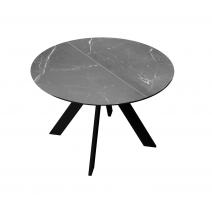  Стол DikLine SKC100 d1000 Керамика Серый мрамор/подстолье черное/опоры черные, фото 5 
