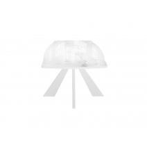  Стол DikLine SFU120 стекло белое мрамор глянец/подстолье белое/опоры белые (2 уп.), фото 5 